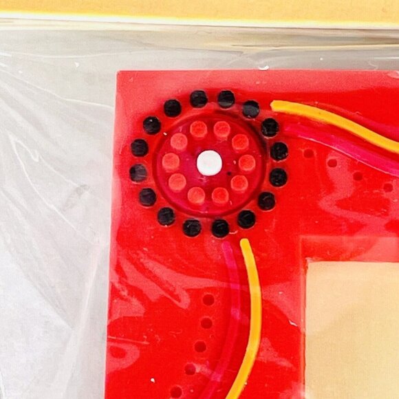 NEW Vintage Australian Aboriginal Picture Frame Kangaroo Dot Art 3.5" x 2.75" - Picture 8 of 12